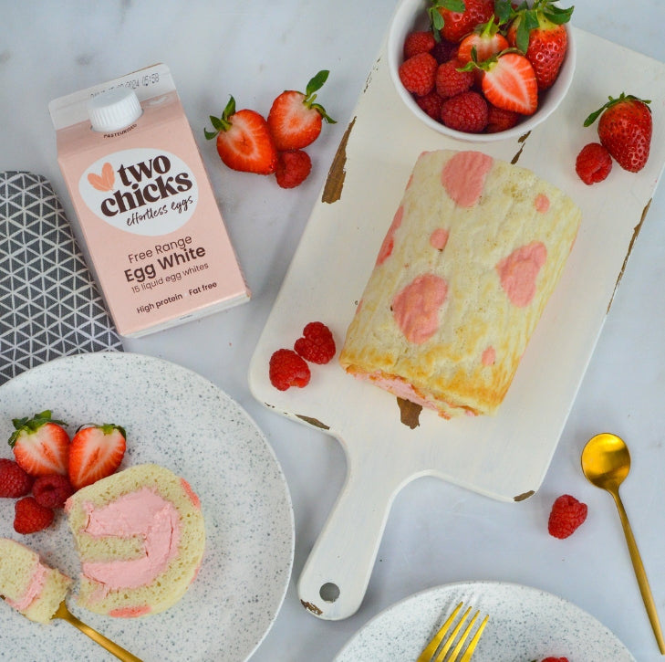 Strawberry & Raspberry Swiss Roll – TwoChicks UK