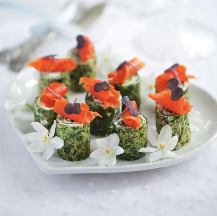Salmon Pancake Rolls with Cream Cheese and Herbs &ndash; TwoChicks UK